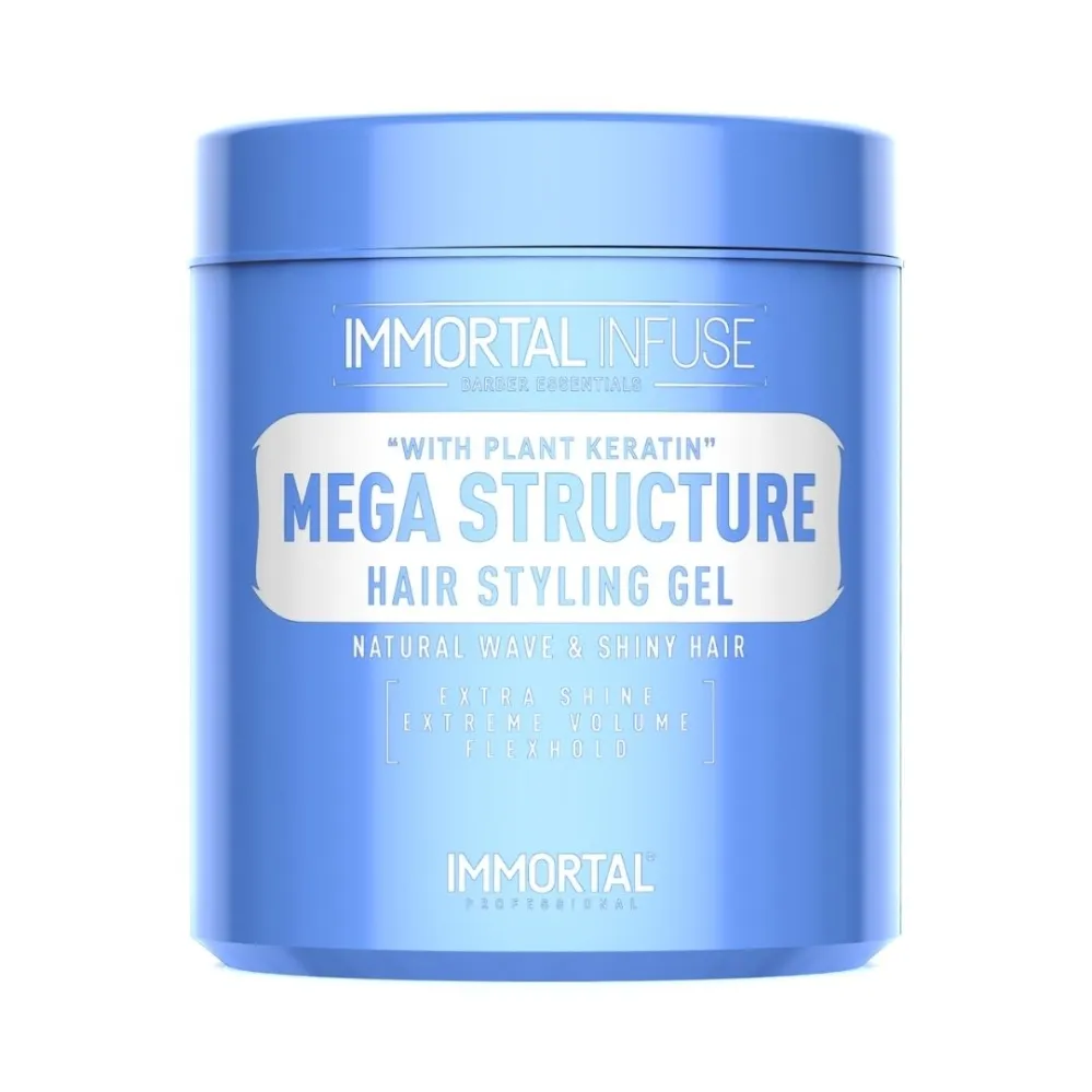 Immortal Infuse Mega Structure Hair Styling Gel With Plant Keratin 500ml