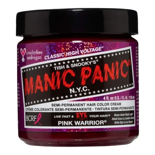 Manic Panic Classic High Voltage Semi Permanent Hair Colour Pink Warrior 118ml