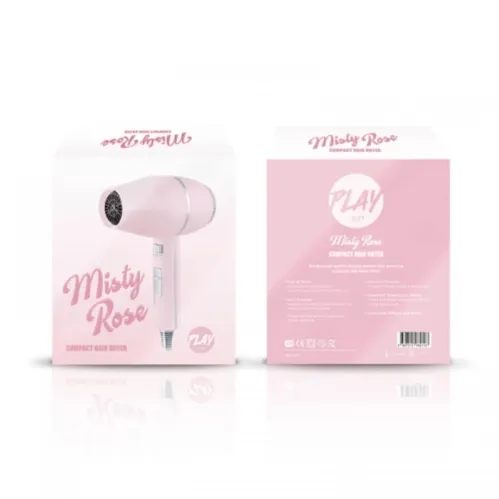 PLAY by TUFT Misty Rose Compact Hair Dryer
