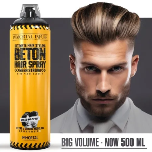 Immortal Infuse Beton Hair Spray Mega Strong 500ml