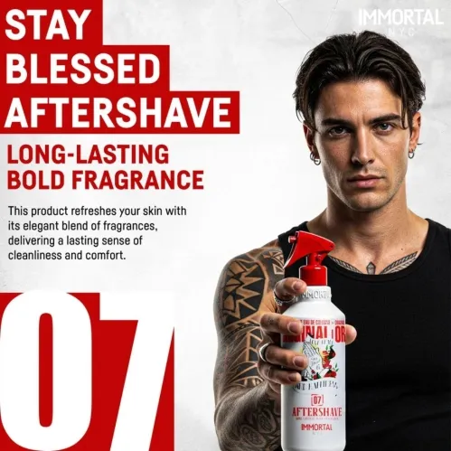 Immortal NYC Stay Blessed 07 Barber Aftershave Cologne 500ml