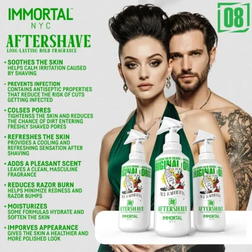 Immortal NYC Stay Blessed 08 Barber Aftershave Cologne 500ml